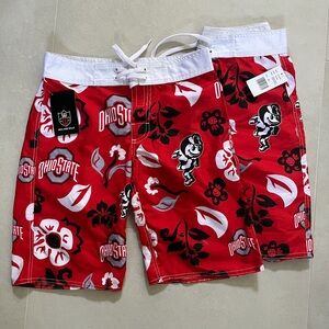 Ohio State Red Men's Swim Trunks Size M and L